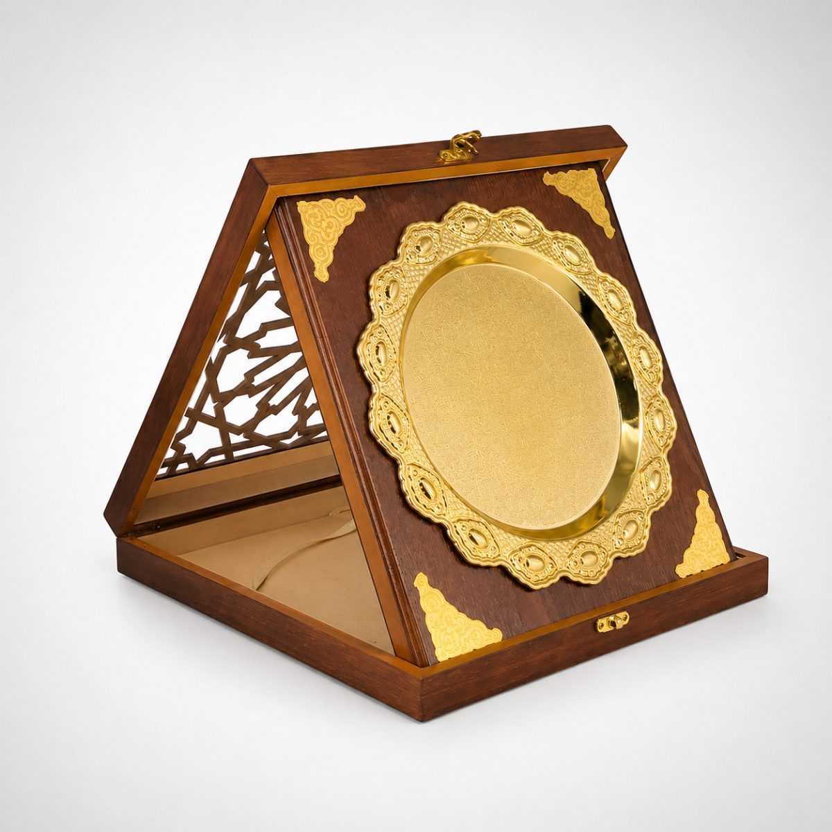 Wooden trophy plate B-037