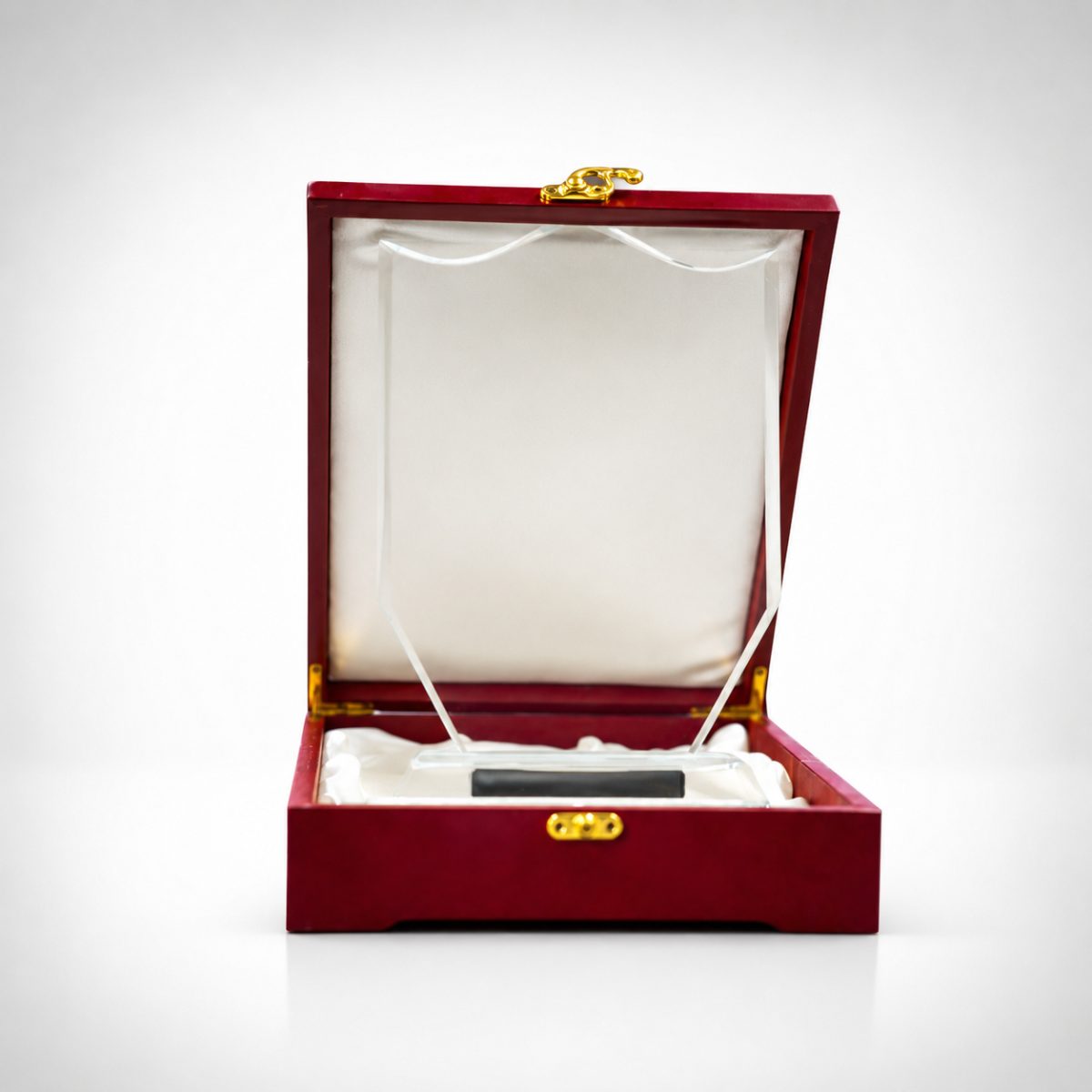Crystal Award with Wooden Box LZ-19-W